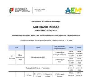 Calendário Escolar